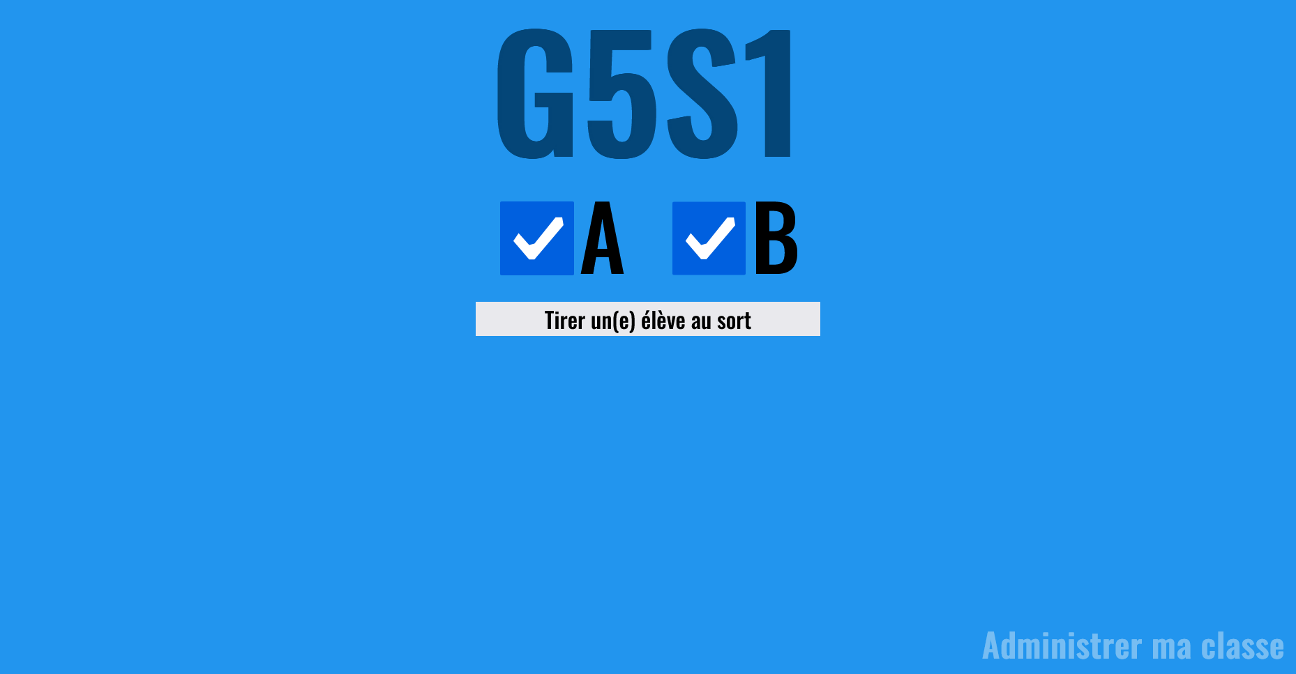 image du site web de tirage au sort